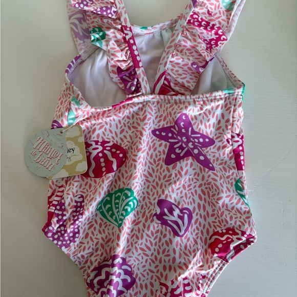 🆕 Hatley Baby Abstract Sea Life Baby Ruffle Swimsuit - Picture 3 of 6